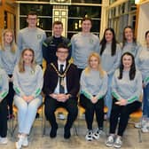 Mayor of Causeway Coast and Glens, Councillor Ciarán McQuillan, hosted a reception for members of Glenullin GAC to celebrate their All Ireland Scór win. I