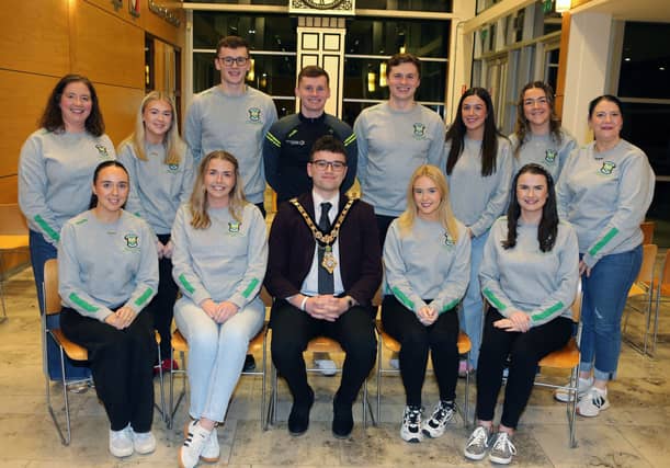 Mayor of Causeway Coast and Glens, Councillor Ciarán McQuillan, hosted a reception for members of Glenullin GAC to celebrate their All Ireland Scór win. I