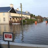 Floods on Patrick Street in Portarlington. Photo: Michael Scully