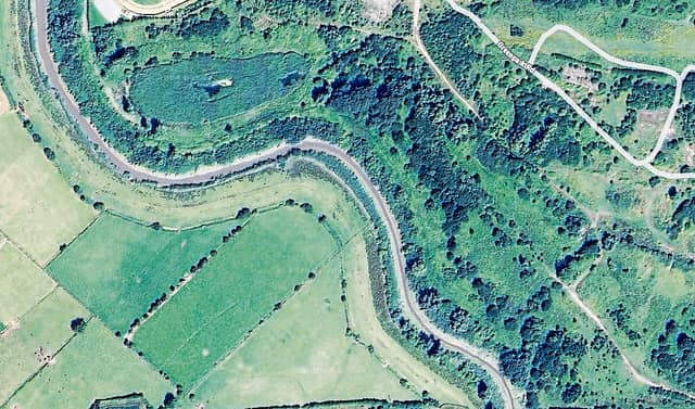 Aerial view of a portion of Ballinacurra Creek