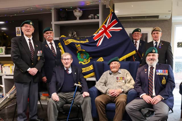 His daughter Kay Dunleavy said: “It’s just so special to have the band service perform for Dad today.