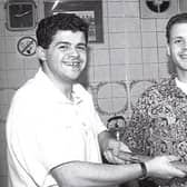 Paul and Romano Pesce making pizza at the Cafe Roma, John Street, Kilkenny during the Italia ’90 World Cup Picture: Michael Brophy