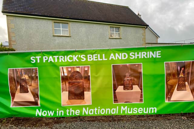 On Sunday, December 15, John Joe, alongside his sister Kathleen O'Kane, aged 95, and family members were delighted to witness the unveiling of a plaque and stone to mark the location where the Bell was uncovered.