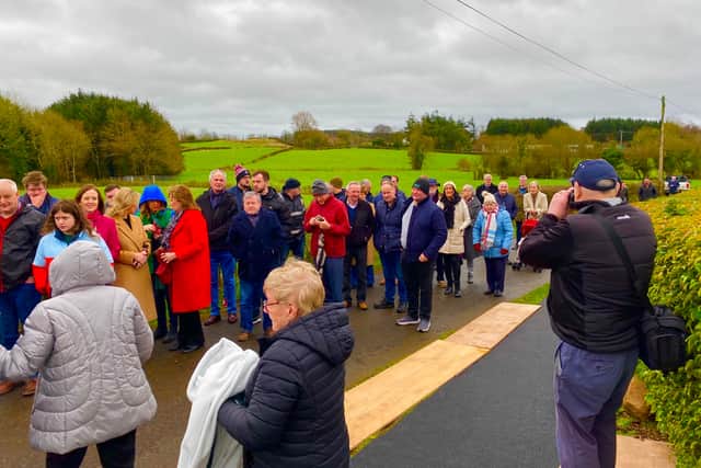 Thomas added: “There was a lovely folk tradition in Mayogall - at the edge of a townland used to be a little lough where the townland boundary went through. On the northern side was Mayogall and on the southern side was Drumard. It was the folk belief that a monster lived in the lough, the Irish name for them were peists. This monster was very discerning and he would come out at night and bite and attack the Drumard people but he wouldn't attack the Mayogall people because it was said they were under the protection of the bell. We hope now that everyone is under the protection of the bell.”