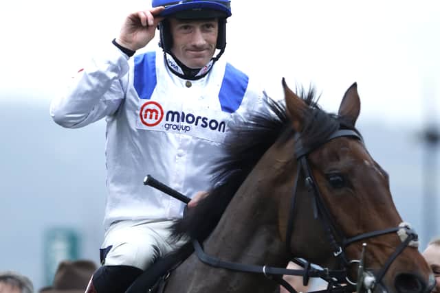 “He’s come a long way. He’s always been a good jumper, just a little bit big, and when you want to run horses in the festival races, they need to jump with pace and not make any fiddly little errors, or getting too high up in the air, so hopefully he’s ironed that out now and he’ll go there with a right chance.