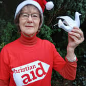 Gillian Kingston from Shinrone in County Offaly is hanging a dove of peace on her Christmas tree this festive season in solidarity with all those whose lives have been devastated by war.