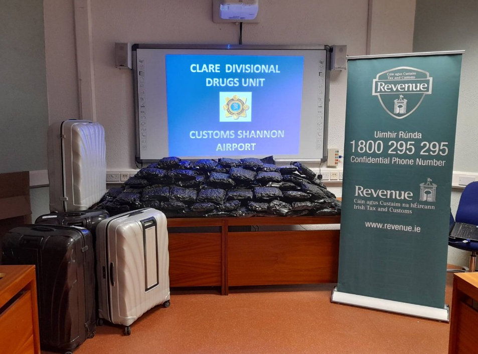 The drugs have an estimated street value of almost €1.3 million