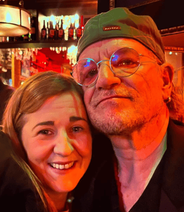 Karen McEvoy and Bono