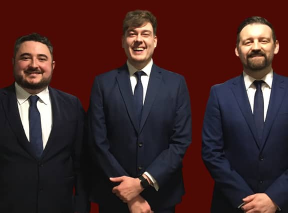 The Three Tenors: Limerick native Conor Gibbons, Philip Klubicka and Paul Feery