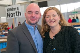New TD Aidan Farrelly with his wife Aisling