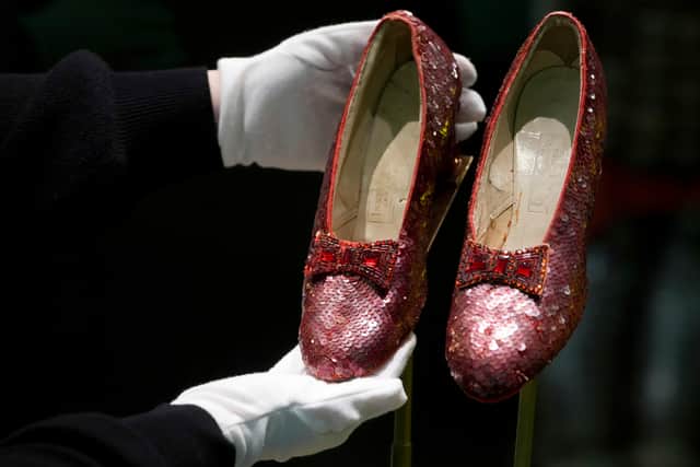 As Rhys Thomas, author of The Ruby Slippers of Oz, put it, the sequined shoes from the beloved 1939 musical have seen “more twists and turns than the Yellow Brick Road”.