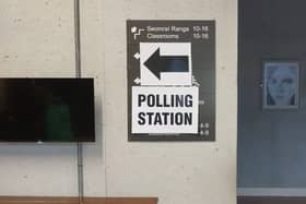 The entrance to the polling station at Scoil Mocheallog in Kilmallock