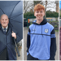 From left to right, Oliver McMahon, Shelbourne Road, Fionn O'Tiarnaigh of North Circular Road, voting for the first time, plus Ann Kennedy and William Lenihan, Vizes Court