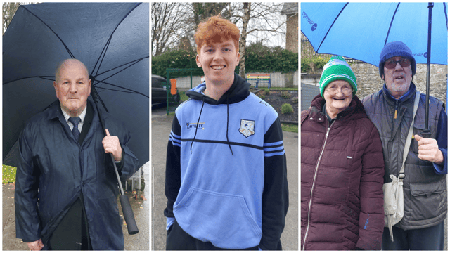 From left to right, Oliver McMahon, Shelbourne Road, Fionn O'Tiarnaigh of North Circular Road, voting for the first time, plus Ann Kennedy and William Lenihan, Vizes Court