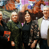 Ruth Butler, Anglea Keavney, Gail McGrath and Sean O’Donovan (Hospice Chairman) at the concert in Hotel Minella.  pictures maria talylor