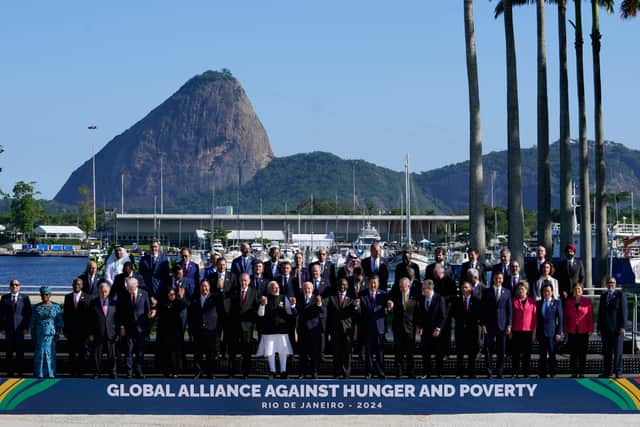 “It is for those of us here, around this table, to face the undelayable task of ending this stain that shames humanity,” Lula told his colleagues. “That will be our biggest legacy.”