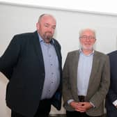 CEO of the GSCK Noel Sherry pictured with Minister Malcolm Noonan and Liam Keane, Director of the GSCK