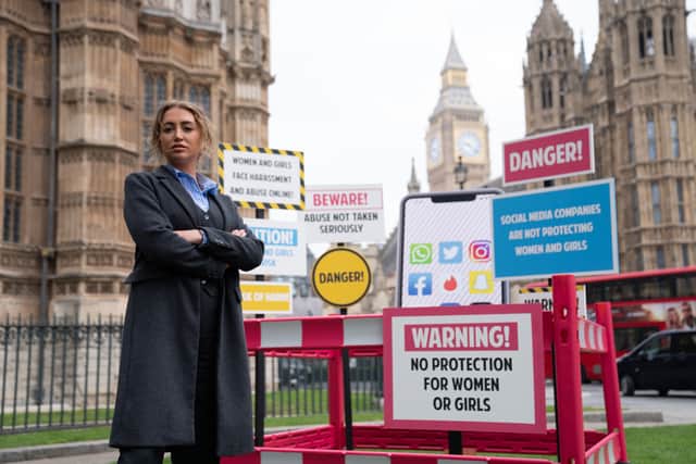 Ms Entwistle referred to former Love Island star Georgia Harrison, who has been an active campaigner against image-based sexual abuse after having an intimate video posted online by her ex-boyfriend without her consent.