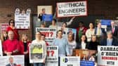 The protest is over  the Housing Agency downgrading remediation decisions 