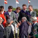The Irish team on the podium after winning the Nations Cup in Vejer de la Frontera, Spain