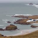 An airplane comes into Donegal Airport