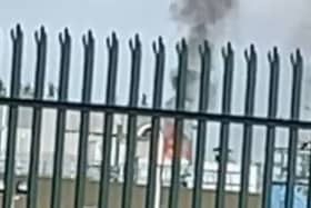 A video of the blaze has been widely shared on social media