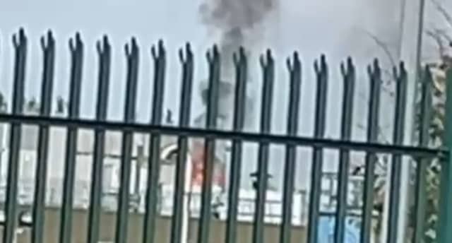 A video of the blaze has been widely shared on social media