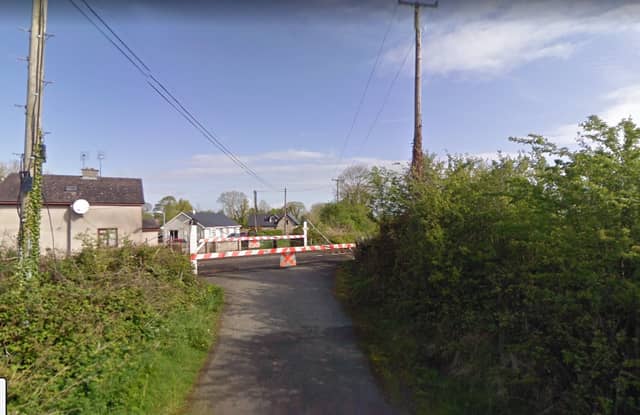 The level cross at Thomastown and (below) at Fantstown | PICTURES: Google Streetview