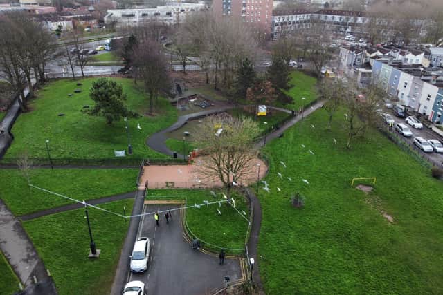 Witnesses later told police how the two boys, wearing balaclavas, approached Darrian who was at a picnic bench, and shouted: “Is that Darrian? Are you 1-6?”