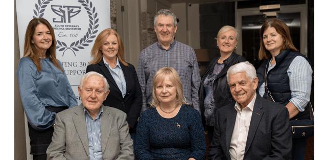 Members of the organising committee of the fundraising concert for the South Tipperary Hospice Movement are (seated) Danny Carroll, Liz Nallen, Michael Kiely, (standing) back Shira Lane, Nicola Norm
