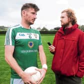 Mohill captain Shane Quinn chats with Leitrim Observer reporter Eoin Quinn after leading his team to a fifth Connacht Gold SFC Final in a row  Picture: Willie Donnellan
