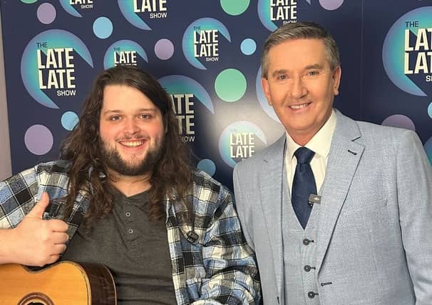 Garron Noone and Daniel O'Donnell after their duet on the Late Late Show Country Special PIC: Garran Noone via Instagram