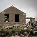 The old schoolhouse on Gola as depicted in Enda O'Flaherty's book 'Deserted Schoolhouses of Ireland'