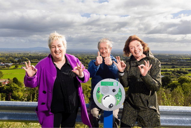 Kathleen Daffy, Chime, Tadhg Ó'Maolcatha, Comhaltas, and Mary Kiely, ISL advocate and member of the deaf community, PICTURE: Michael O'Sullivan