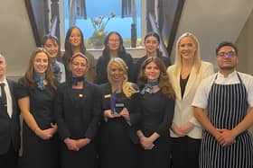 Staff at Redcastle celebrating the Luxlife award last week