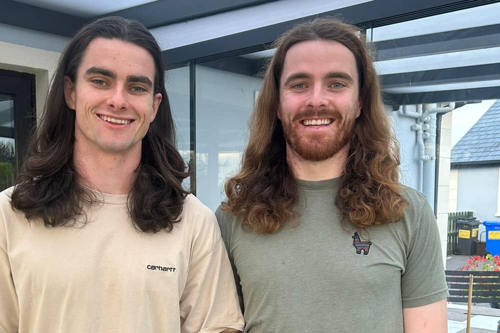 Seán and Brian Fegan will take part in a charity haircut this Saturday