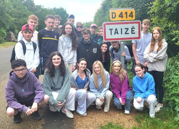 The group at Taize in French