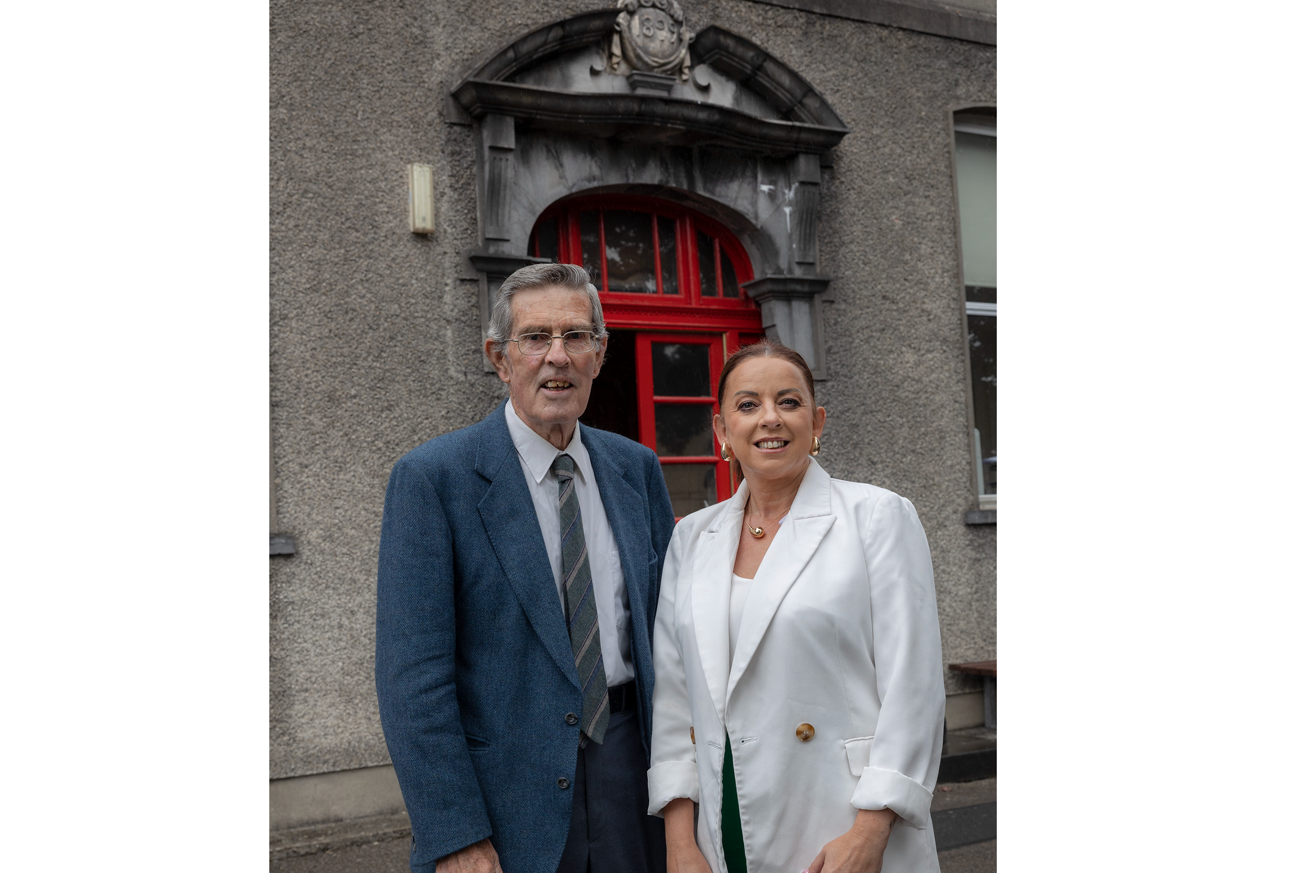 Doctor Terry O'Callaghan with Clonmel High School Principal Karen Steenson