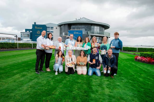 Jacqui McNabb of Kildare County Council photographed with LEO Kildare Food Cluster members exhibited at the Food Producers Hall at Taste of Kildare. Photo by Aishling Conway.