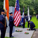Kildare Gardaí at the 9/11 memorial in Donadea Forest Park