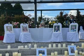 A remembrance service was held at the Kickham Plaza for the four victims of road traffic accident that took place last year