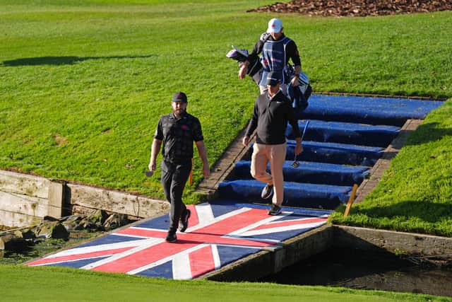 “Raced my first putt eight feet past and you don’t want to start the round with a three-putt early doors. Holed a good one there and a nice one on the next for birdie which got us off and running.