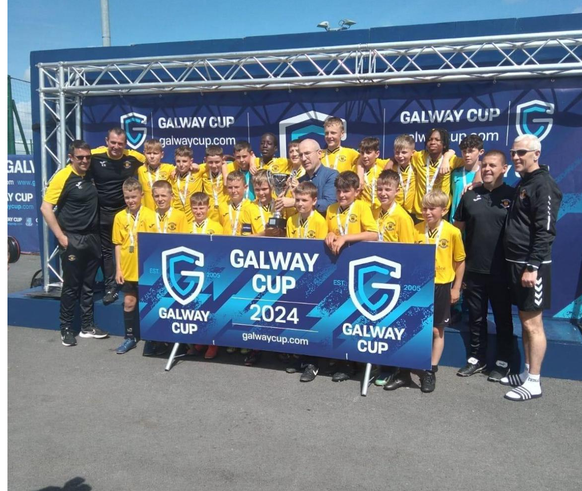 The Kilkenny & District League under-12 team who won the Galway Cup