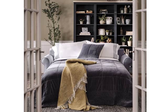 “Add a few finishing touches, including layered mood lighting, a chic rug, beautifully folded towels, some essential toiletries, and a basket of late-night snacks for when they stumble back to the room – now that’s what I call hosting!”