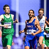 Mark English of Team Ireland in action during the men's 800m heats at the Stade de France during the 2024 Paris Summer Olympic Games