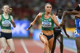 Kelly McGrory and Team Ireland are in the second of the two heats, which get underway at 9:40am at the Stade de France