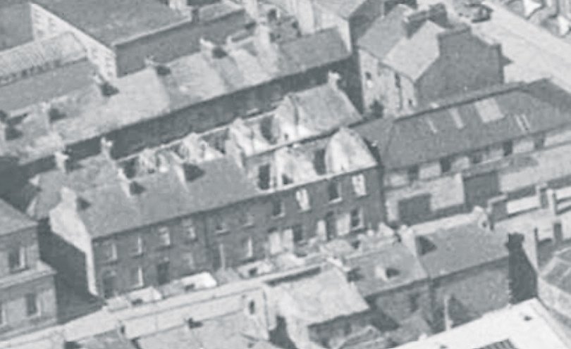 The two inner rows show Taylor Street in 1955 I PICTURE: National Library of Ireland
