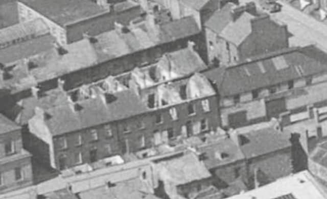 The two inner rows show Taylor Street in 1955 I PICTURE: National Library of Ireland