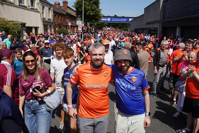 The fundraising walk was organised to coincide with Armagh’s first appearance in an All-Ireland football final in 21 years.