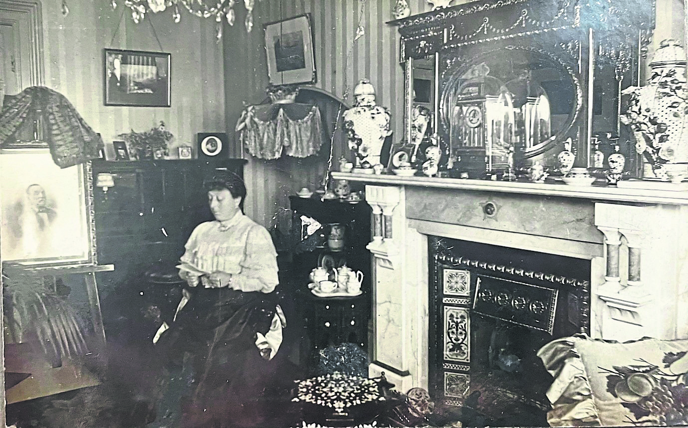 Late-nineteenth century middle-class interior of the Kennedy family who came from Limerick. Taken in Manchester  I PICTURE: courtesy of Randel Hodkinson